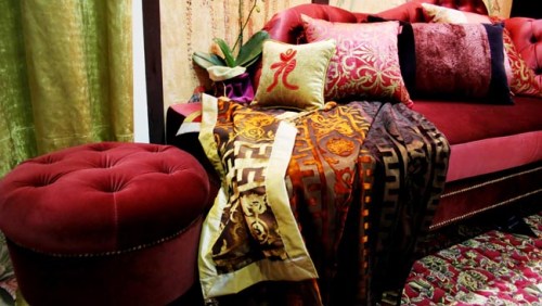 Indian and velvet interior