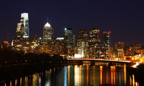 Philadelphia at night