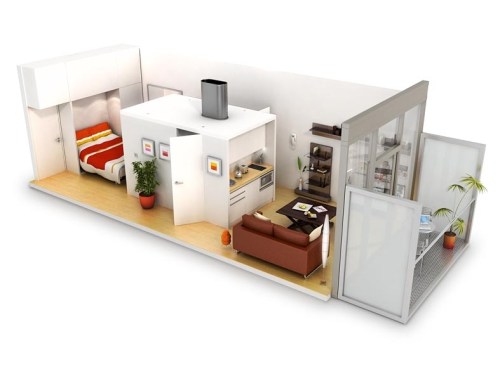 Super small micro apartment