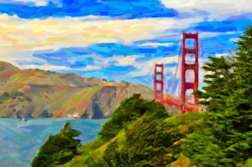 SF Golden Gate painting