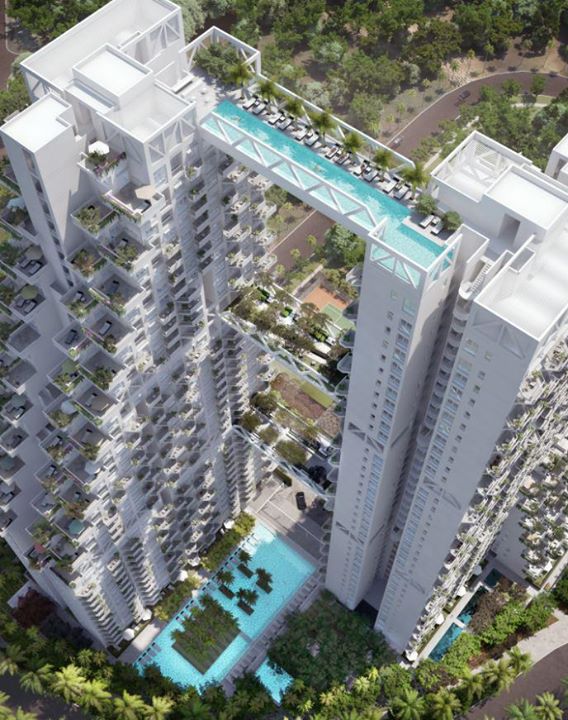 Sky Habitat apartment complex in Singapore
