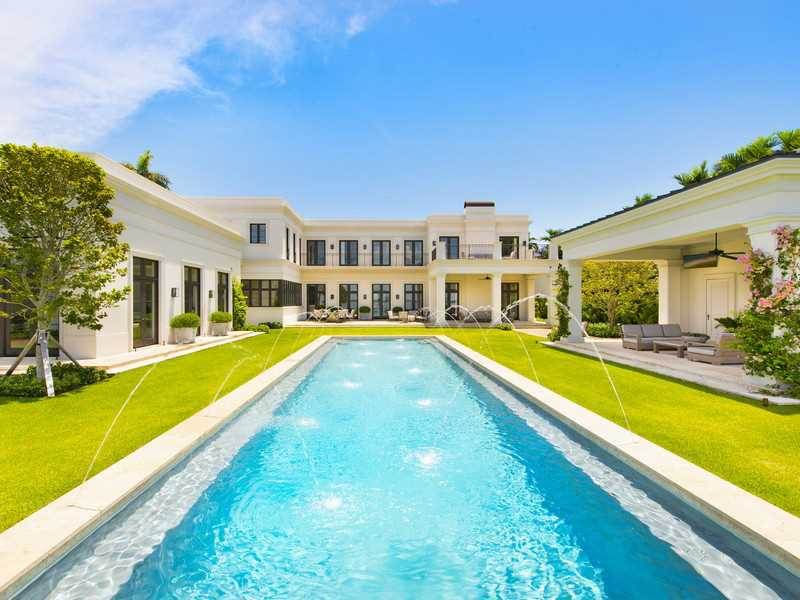 Neo=Classical Villa at 4730 North Bay Rd, Miami Beach