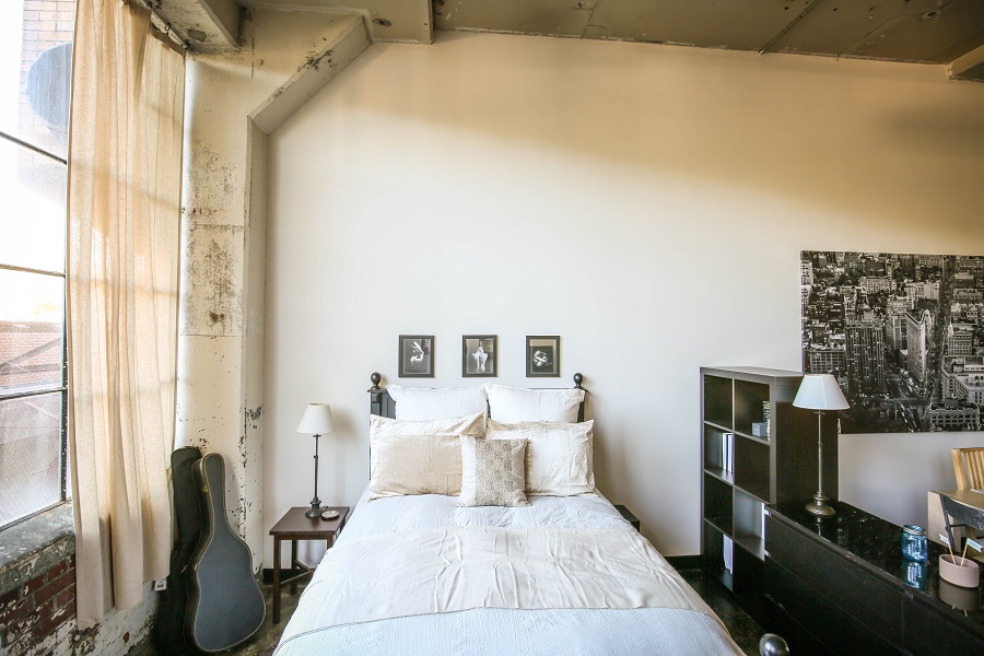 Studio apartments at Telephone Factory Lofts in Atlanta