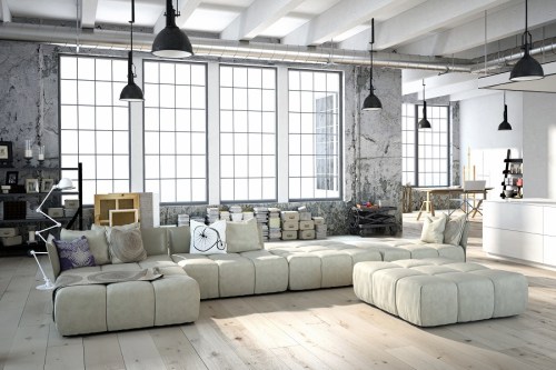 Industrial loft-style apartment in Atlanta