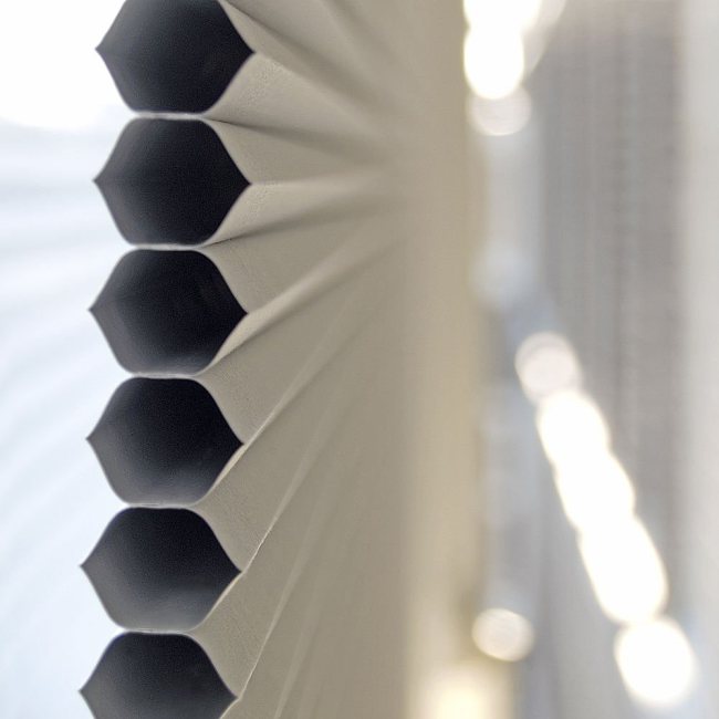 Window treatment- Honeycomb blinds cross-section