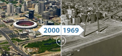The transformation of St. Louis over the last century