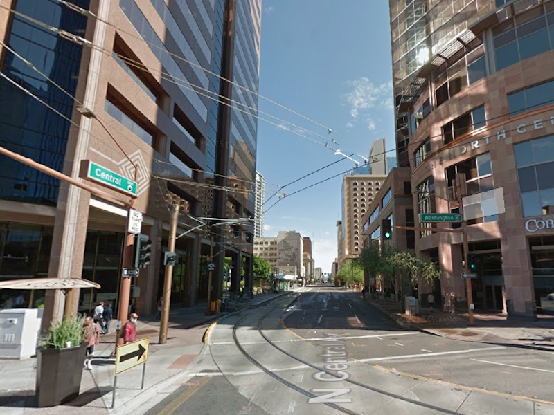 View looking north on Central Avenue from Washington Street, Phoenix