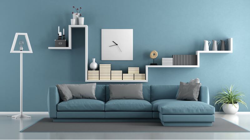 minimalist_display_in_living_room_couch_and_shelves