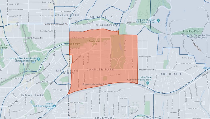 candler_park_atlanta_neighborhood_map