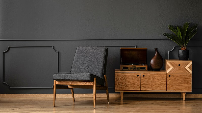 wood furniture rental apartment
