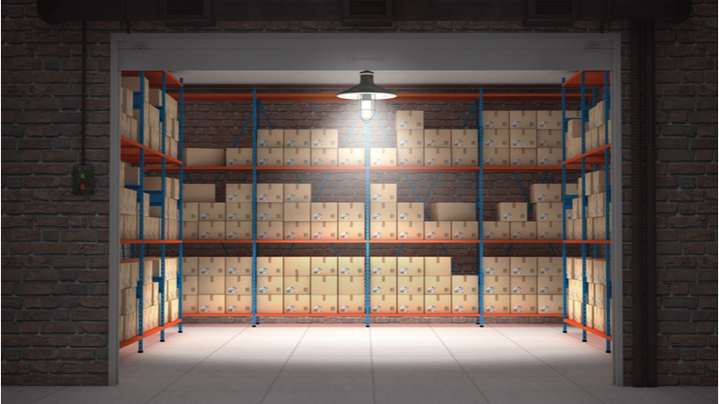 inside of a storage unit