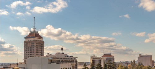 downtown Fresno skyline