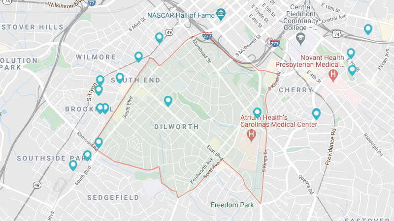 Dilworth Charlotte NC