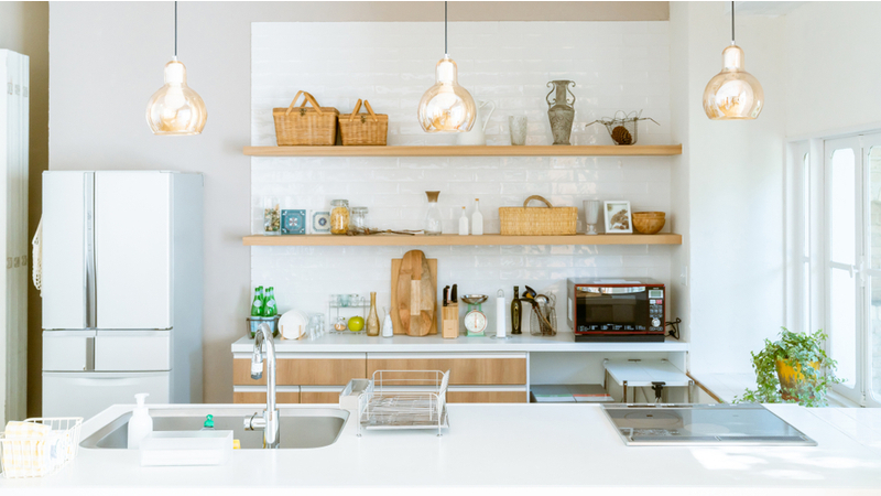 well organized kitchen in small apartment
