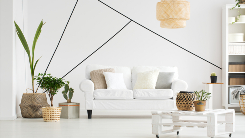 white country chic living room