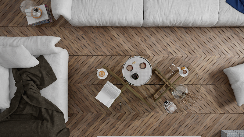 glass tables illusion space