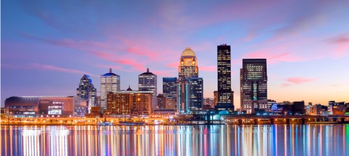 downtown Louisville KY skyline