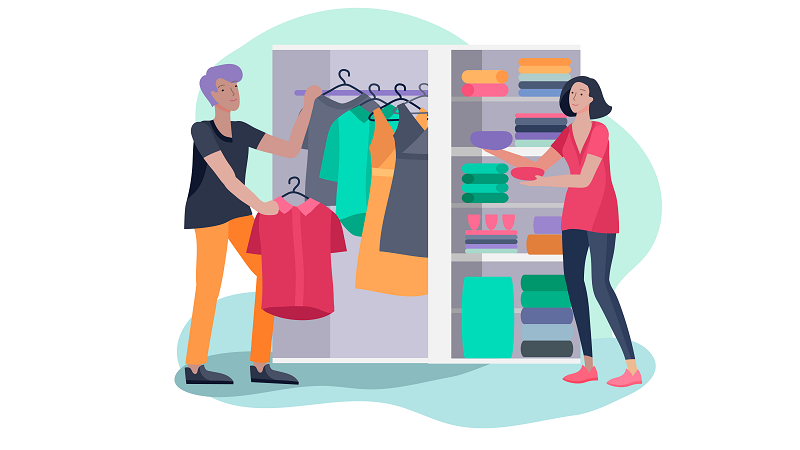 declutter clothes