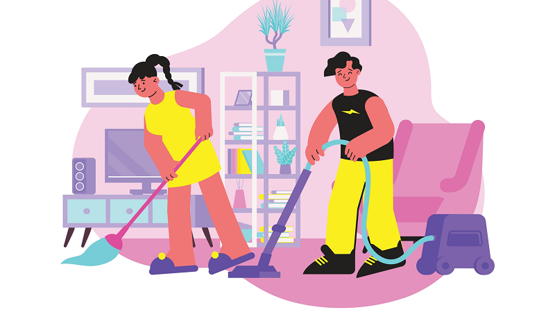 organizing spring cleaning