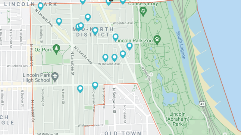 Lincoln Park map
