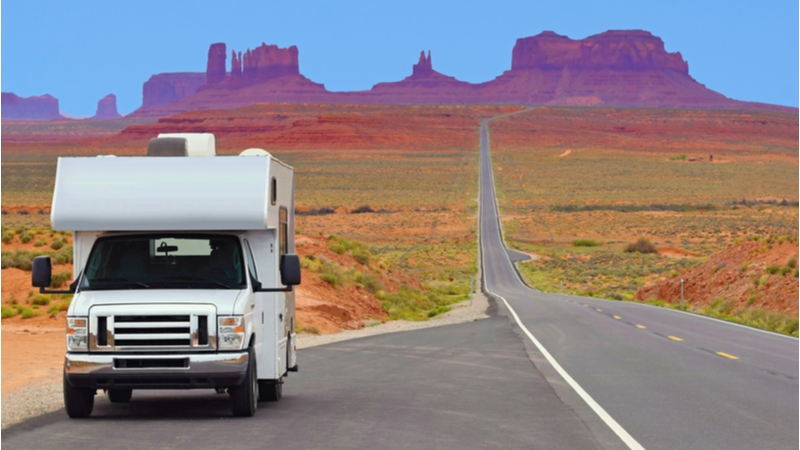 RV on the road