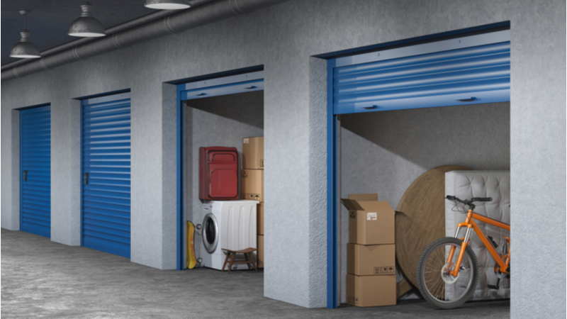 open self storage unit