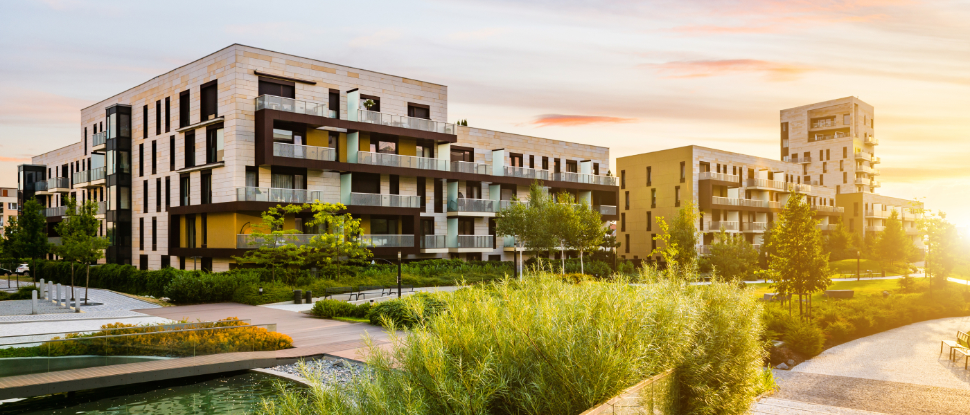 A rental apartment complex.