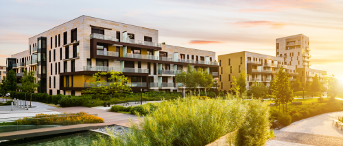 A rental apartment complex.