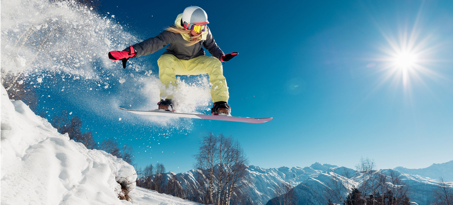 man snowboarding in Colorado