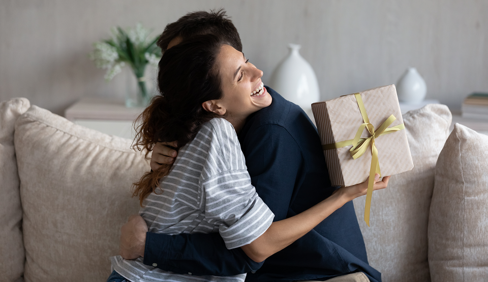 people exchanging gifts 