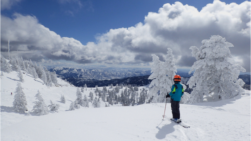 Bogus Basin ski area near Boise, Idaho