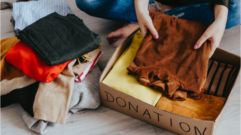decluttering and donating