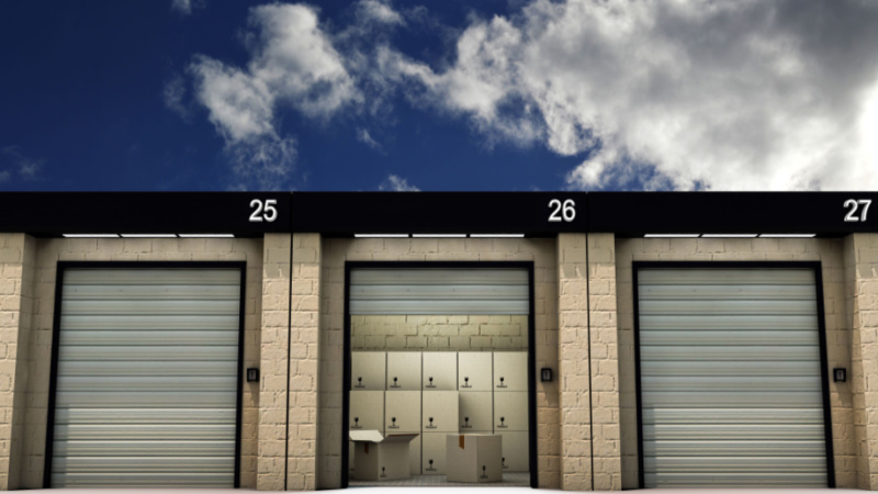 open self storage unit