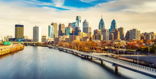 downtown Philadelphia skyline