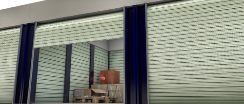 Large Storage Unit With Its Door Open