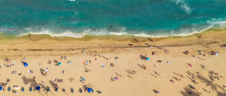 Aerial view of Fort Lauderdale beach