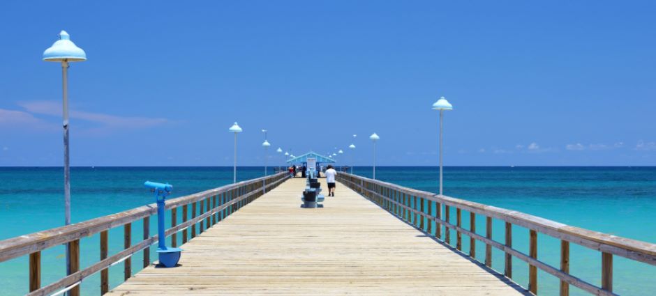 Pier at Lauderdale-by-the-Sea Beach in Fort Lauderdale, FL