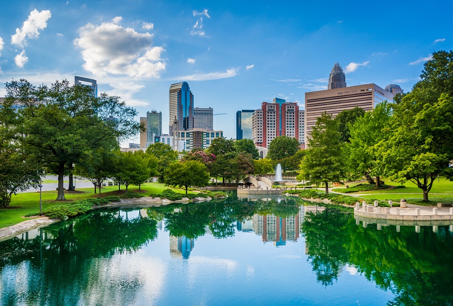 Marshall Park in Uptown Charlotte North Carolina