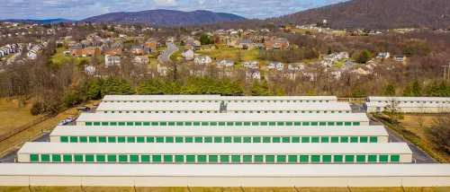 Self storage facility outdoor view