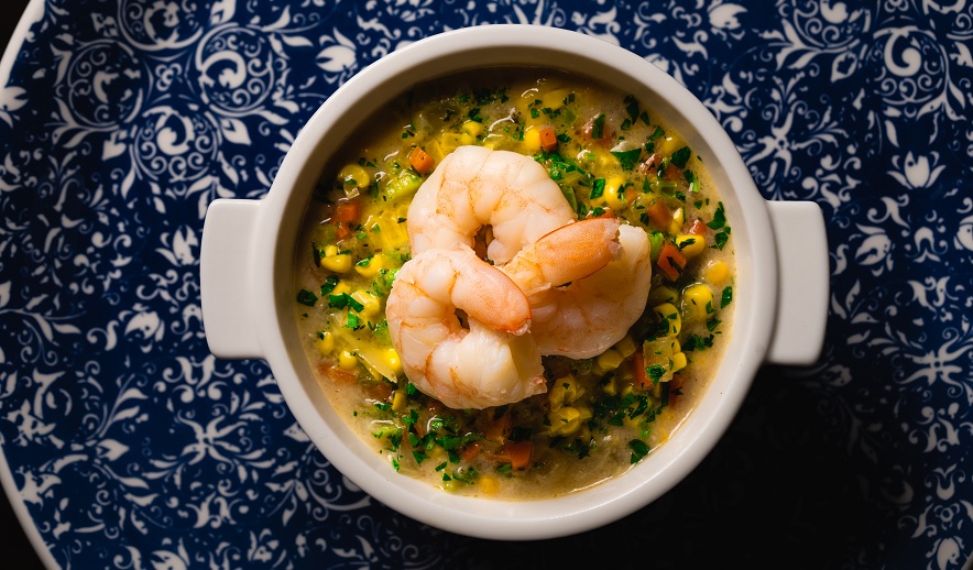 yellow corn bisque