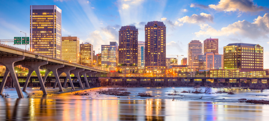 view of bridge in Richmond, Virginia 