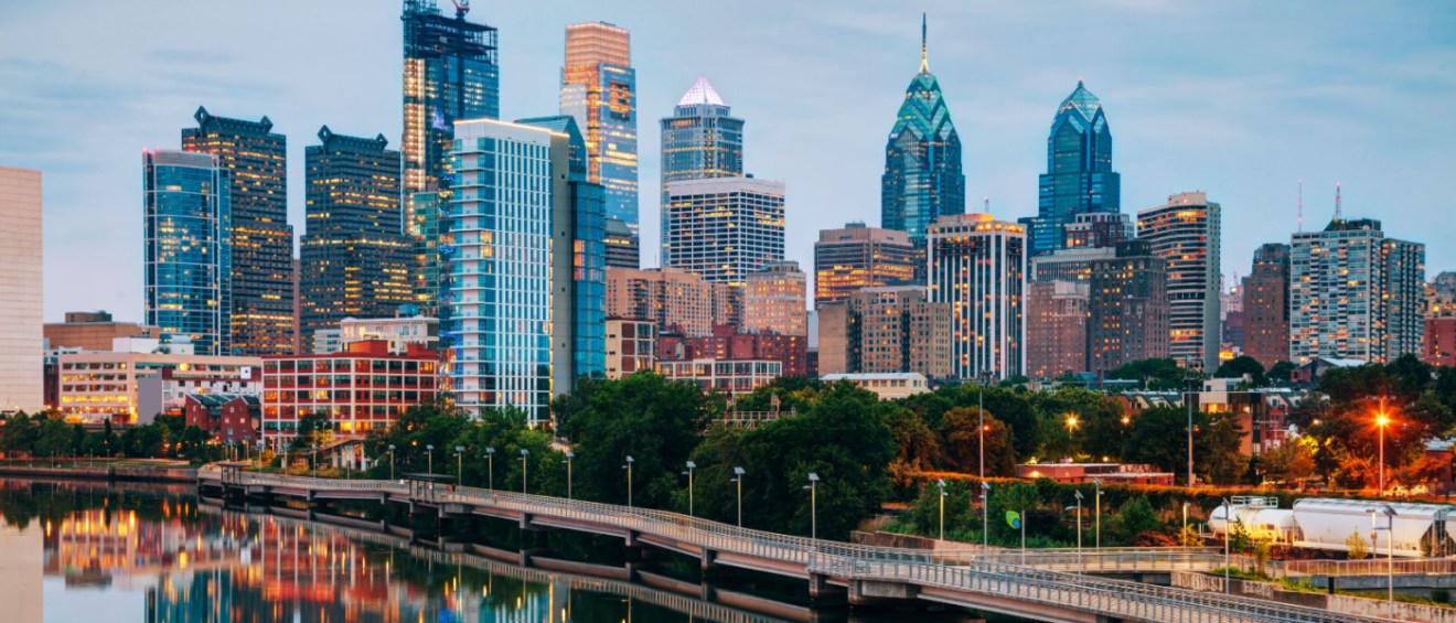 view of Philadelphia, PA during the morning