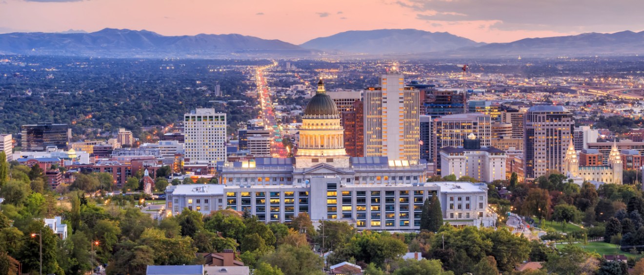 Salt Lake city skyline