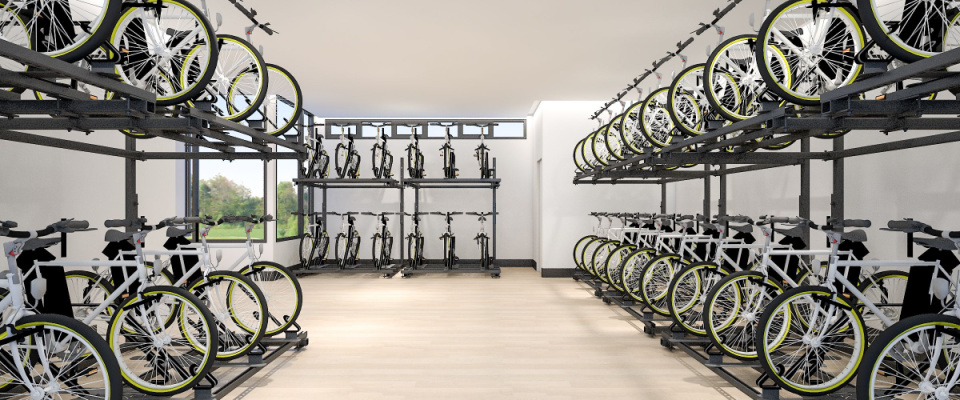 picture of a bike garage