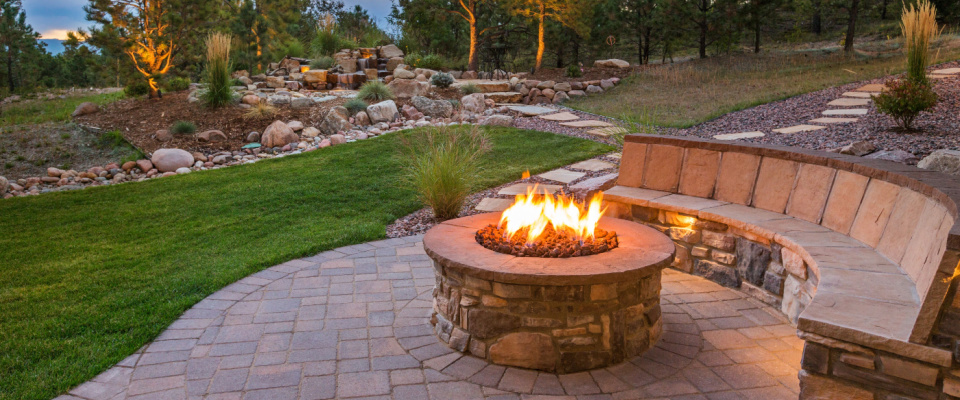 picture of outside fire pit