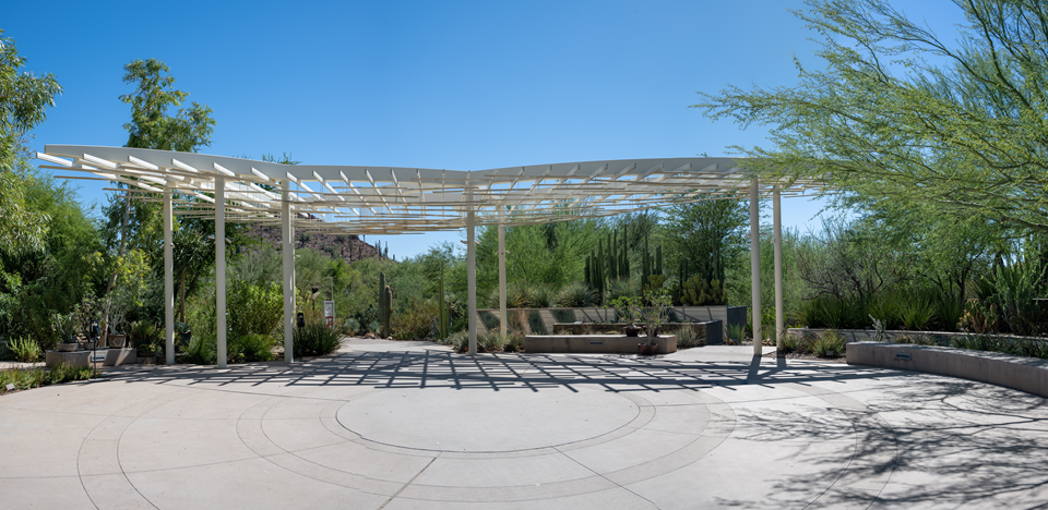 pavilion at the desert botanical gardens in phoenix