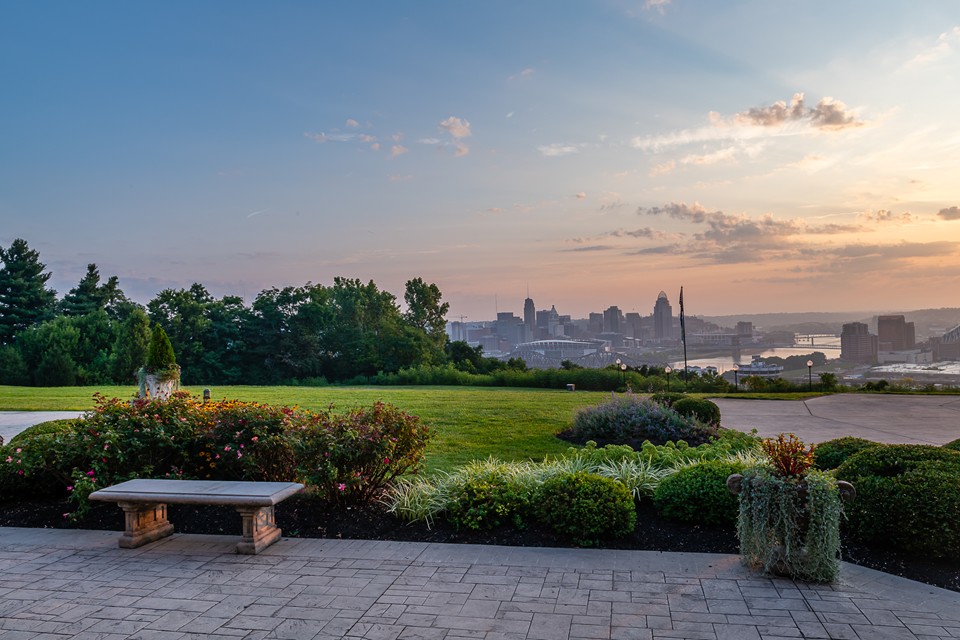 view of cincinnati from devon park