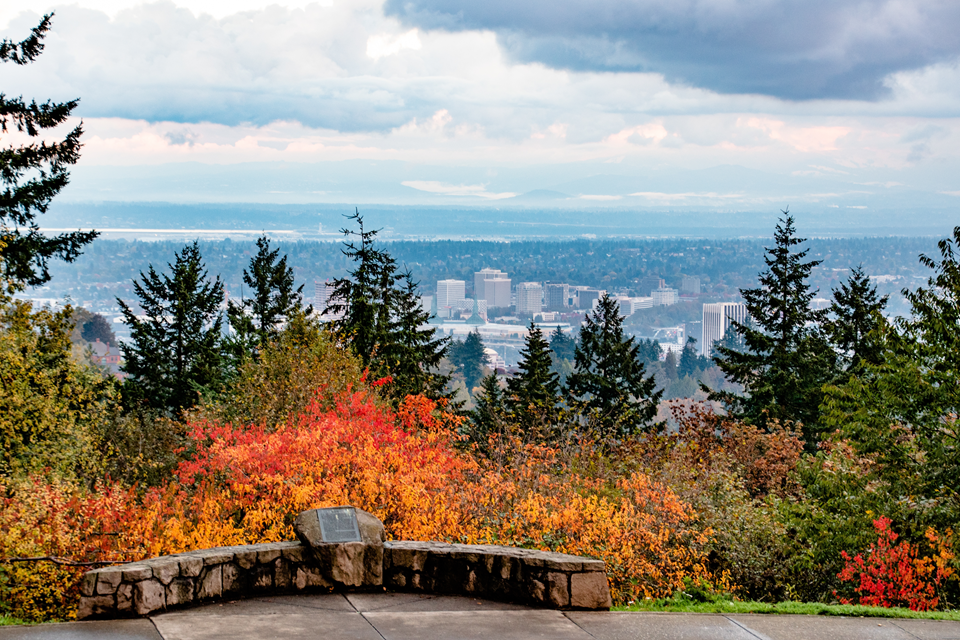 view of portland from council crest