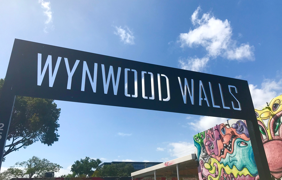 sign with wynwood walls miami