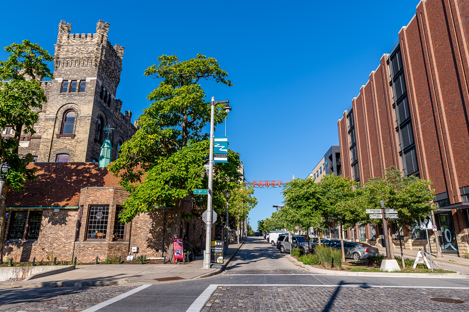 view of old brewery in milwaukee wi
